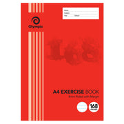 Olympic Exercise Book - A4 8mm Ruled: 168pg (Pack of 10)