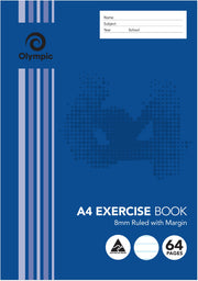 Olympic Exercise Book - A4: 64 Pages (Pack of 20)