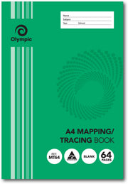 Olympic Mapping & Tracing Book - A4: 64 Pages (Pack of 20)