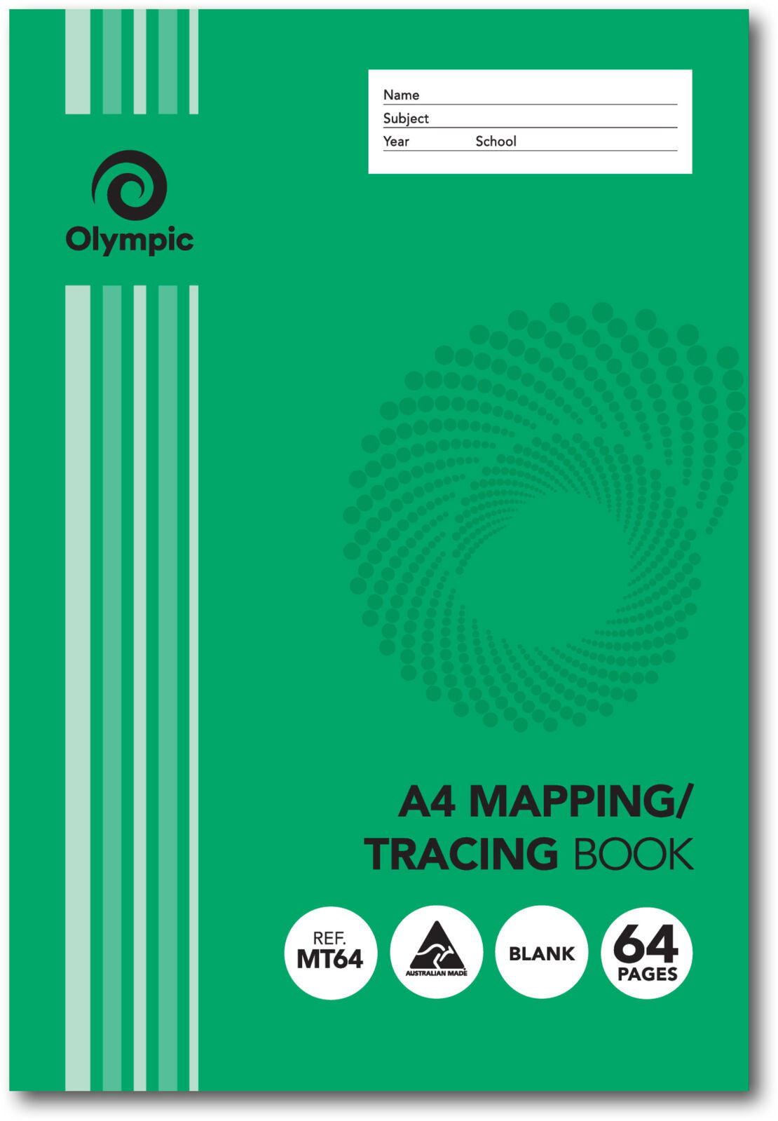 Olympic Mapping & Tracing Book - A4: 64 Pages (Pack of 20)