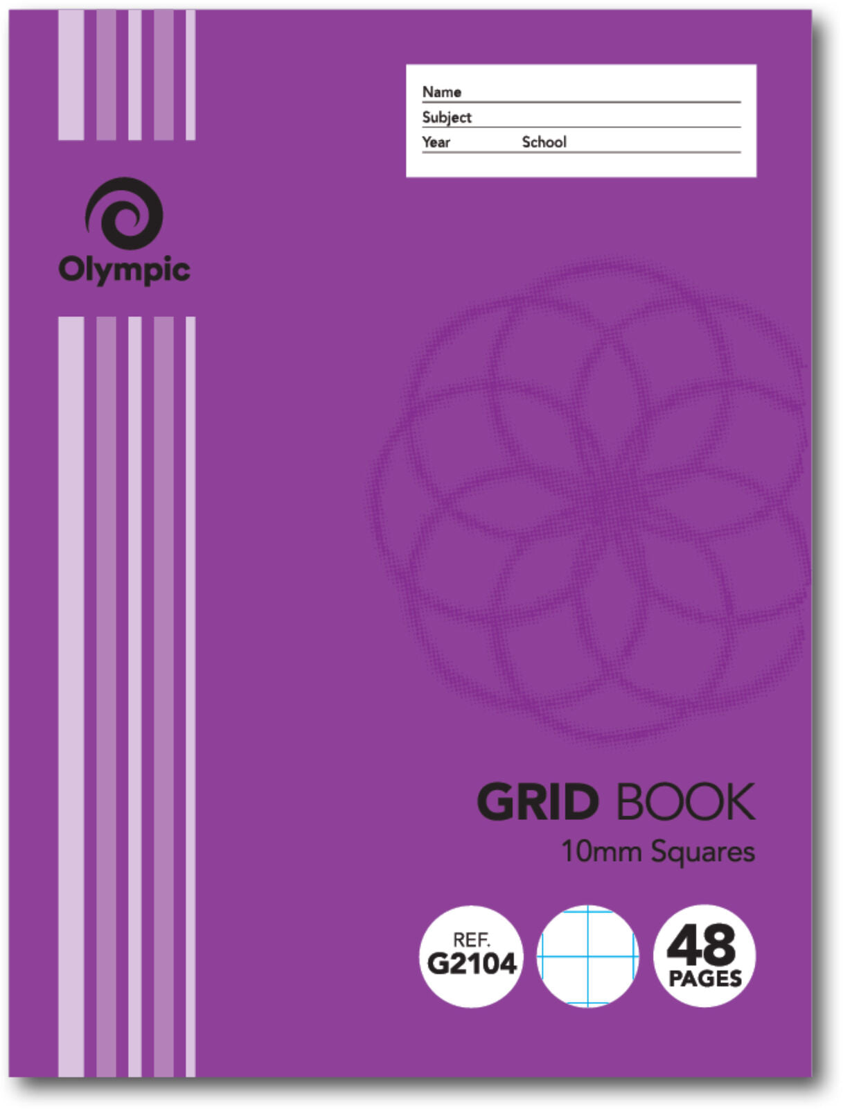 Olympic Grid Book G2104 (225x175mm) - 10mm Grid: 48 Pages (Pack of 20)