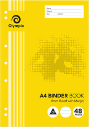 Olympic Binder Book - A4 8mm Ruled 48PG