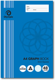 Olympic Graph Book GH548 (A4) - 5mm: 48 Pages (Pack of 20)