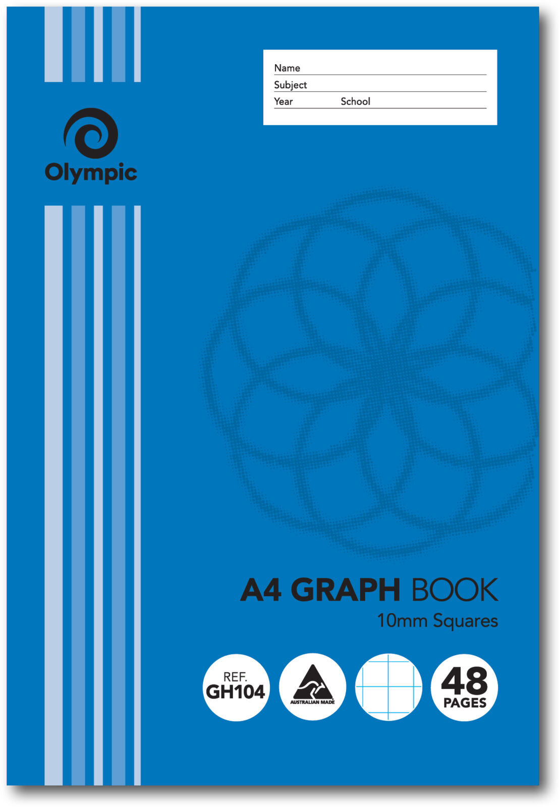 Olympic Graph Book (A4) - 10mm: 48 Pages (Single)