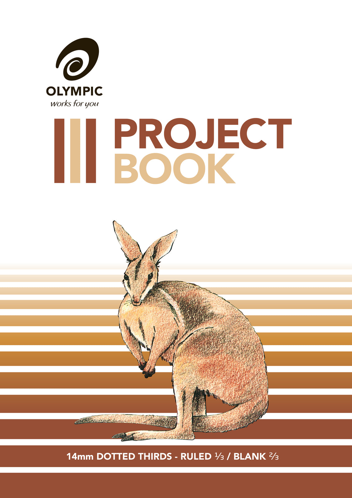 Olympic Project Book 524 - 14mm Dotted Thirds: 24 Pages (Pack of 10)