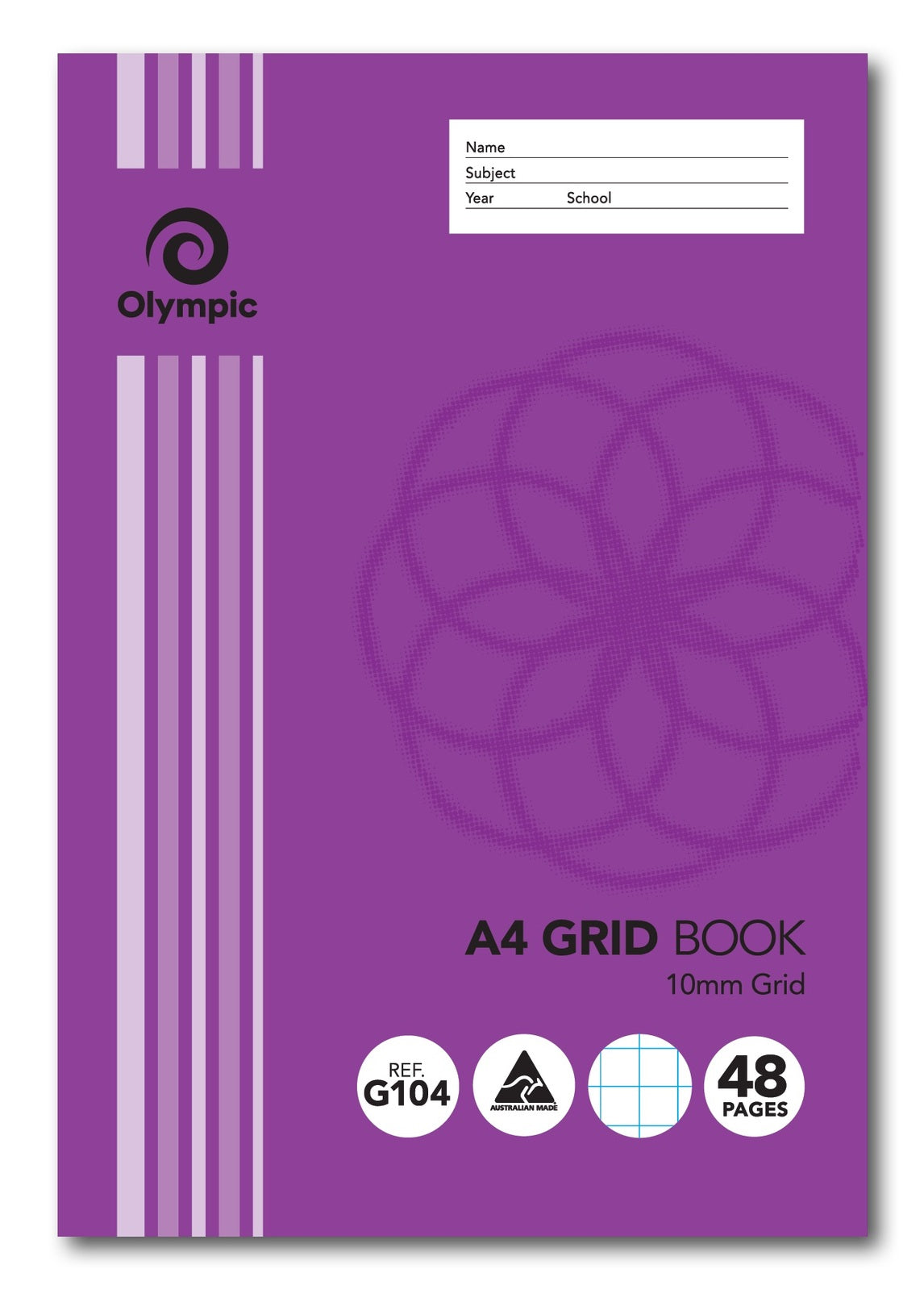 Grid Book Olympic A4 48 Page 10mm Grid (Single)