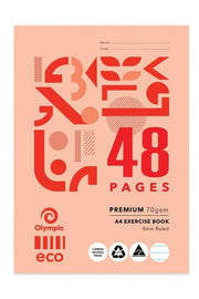 Exercise Book Olympic A4 48 Page 8mm (Single)
