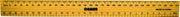Osmer Ruler - 300mm: Lacquered Wooden (Single)