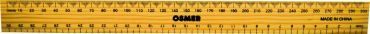 Osmer Ruler - 300mm: Lacquered Wooden (Single)