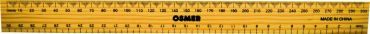 Osmer Ruler - 300mm: Lacquered Wooden (Box of 25)