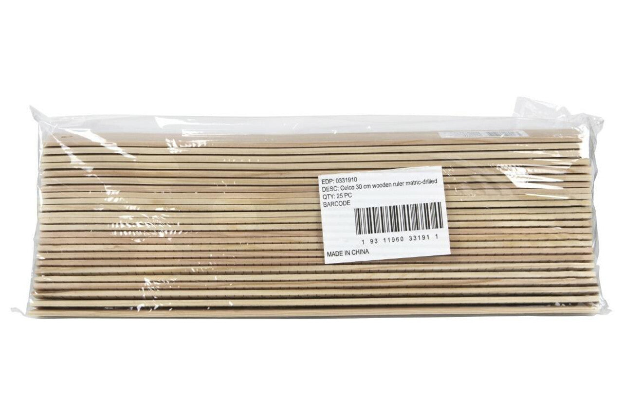 Osmer Ruler - 30cm: Wooden (Pack of 25)