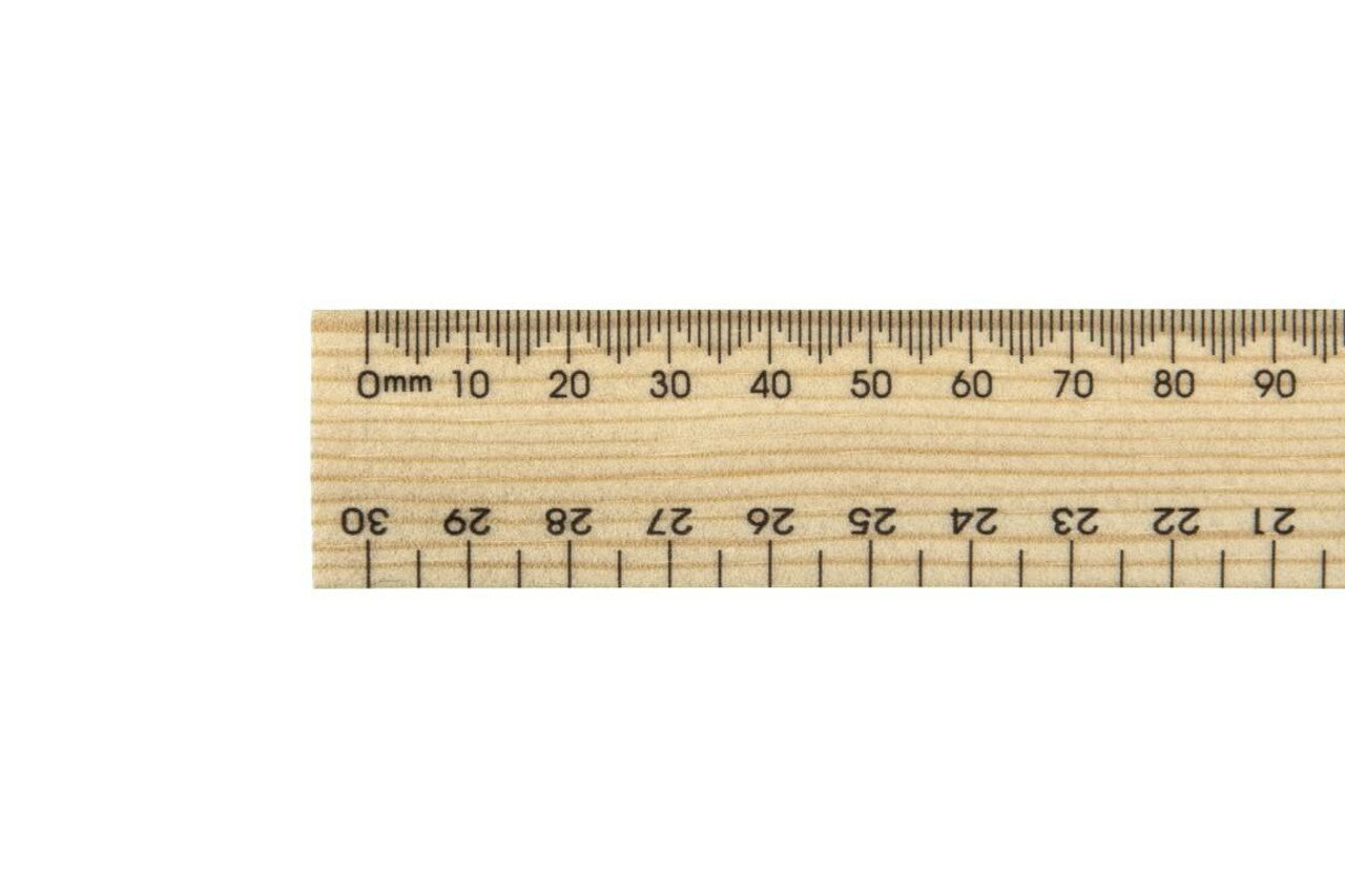 Osmer Ruler - 30cm: Wooden (Pack of 25)