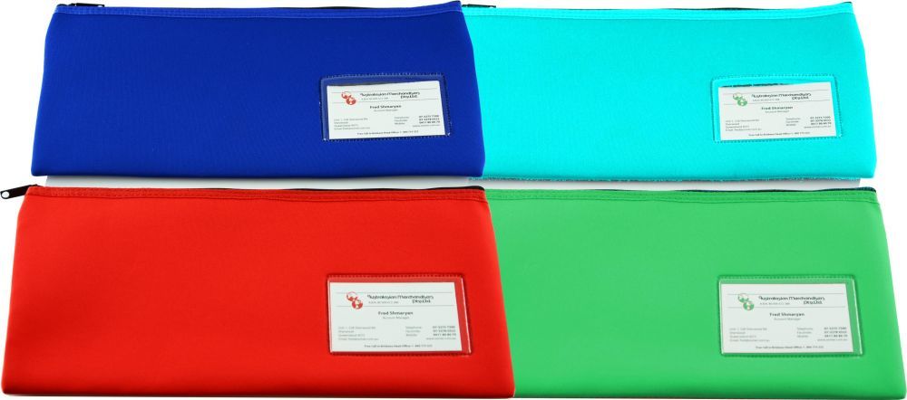 Osmer Pencil Case - Neoprene 1-Zip Jumbo (34x17): Green