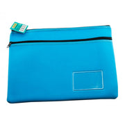 Osmer Pencil Case - Neoprene 2-Zip (35x26): Light Blue