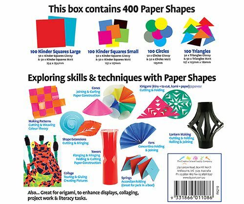 Classroom Paper Pack - Assorted Shapes (Pack of 400)