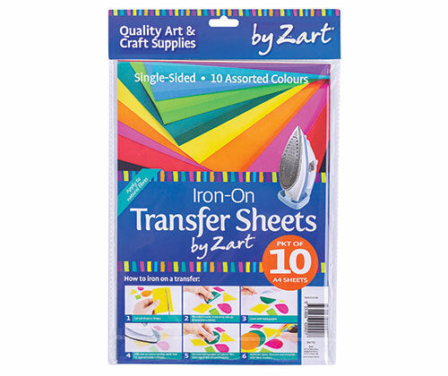 Iron-On Sheets (A4) - Assorted: Pack of 10