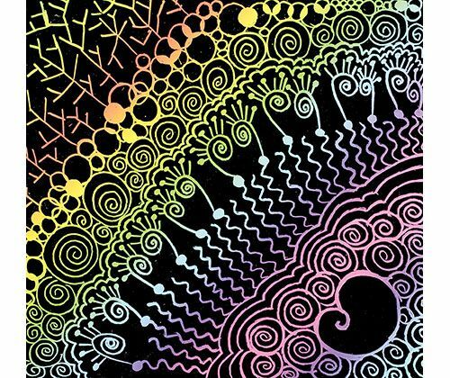 Scratch Rainbow Scraper Card (A4) - Pack of 12
