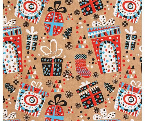 Christmas Kraft Paper - Pack of 40