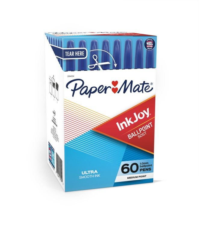 Papermate Pen Inkjoy - 50ST 1.0mm: Medium Blue (Box of 60)
