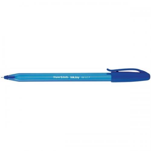 Papermate Inkjoy Pen - 100 (1.00mm): Medium Blue (Box of 50)