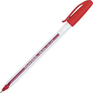 Papermate Inkjoy Pen - 100 (1.00mm): Medium Red (Box of 50)
