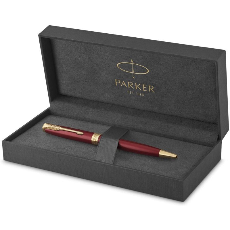 Parker Sonnet Ballpoint Pen - Red Lacquer, Gold Trim