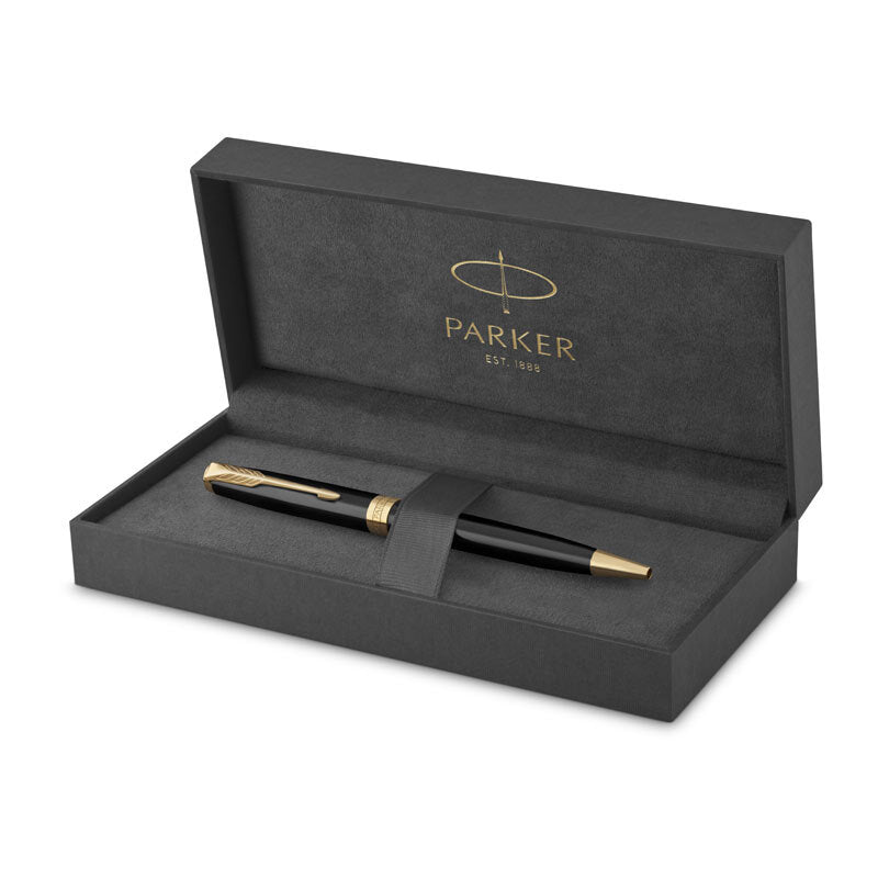 Parker Sonnet Ballpoint Pen - Black Lacquer, Gold Trim