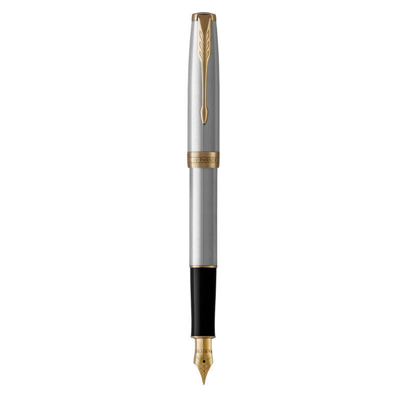 Parker Sonnet Fountain Pen - Stainless Steel, Gold Trim