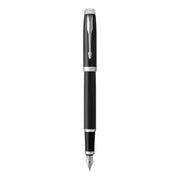 Parker IM Fountain Pen - Black Lacquer, Chrome Trim