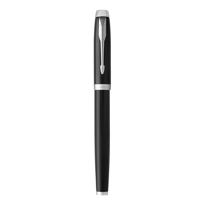 Parker IM Fountain Pen - Black Lacquer, Chrome Trim