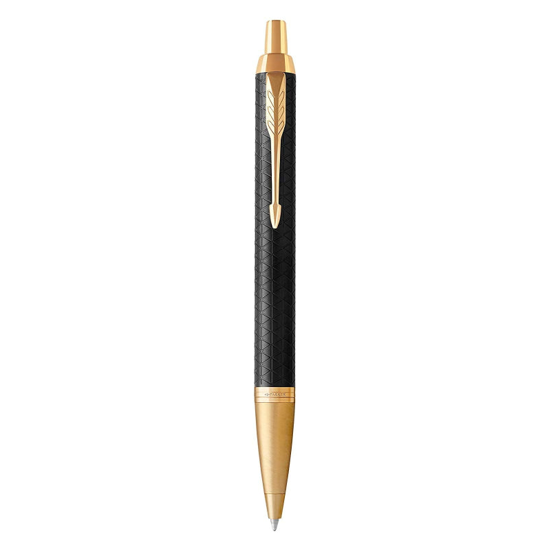 Parker IM Premium Ballpoint Pen - Black and Gold, Medium Tip