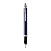Parker IM Ballpoint Pen - Matte Blue, Chrome Trim with Medium Tip, Blue Ink