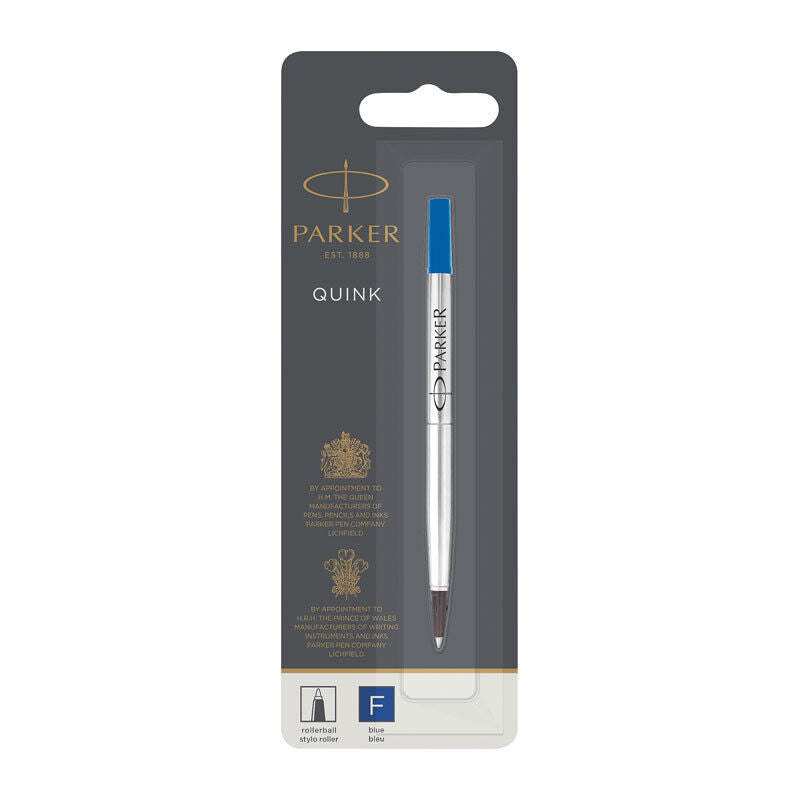 Parker Rollerball Pen Refill - Fine Tip, Blue Ink