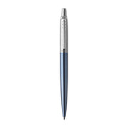 Parker Jotter Ballpoint Pen - Waterloo Blue, Chrome Trim with Medium Tip, Blue Ink
