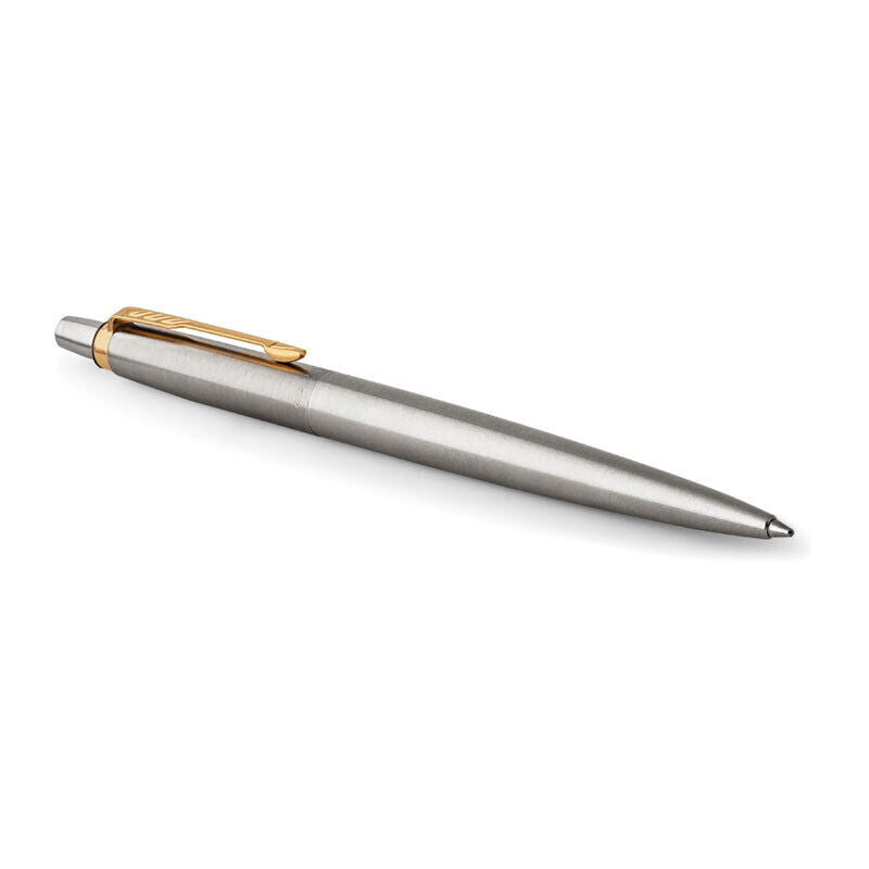 Parker Jotter Ballpoint Pen - Stainless Steel, Gold Trim