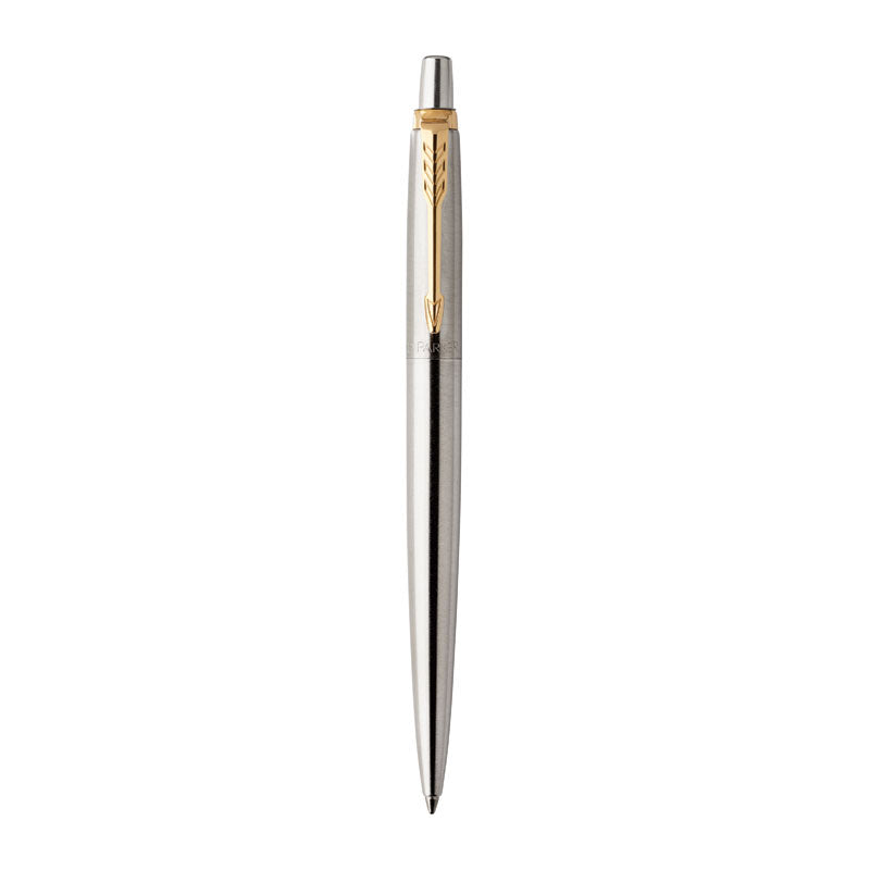 Parker Jotter Ballpoint Pen - Stainless Steel, Gold Trim