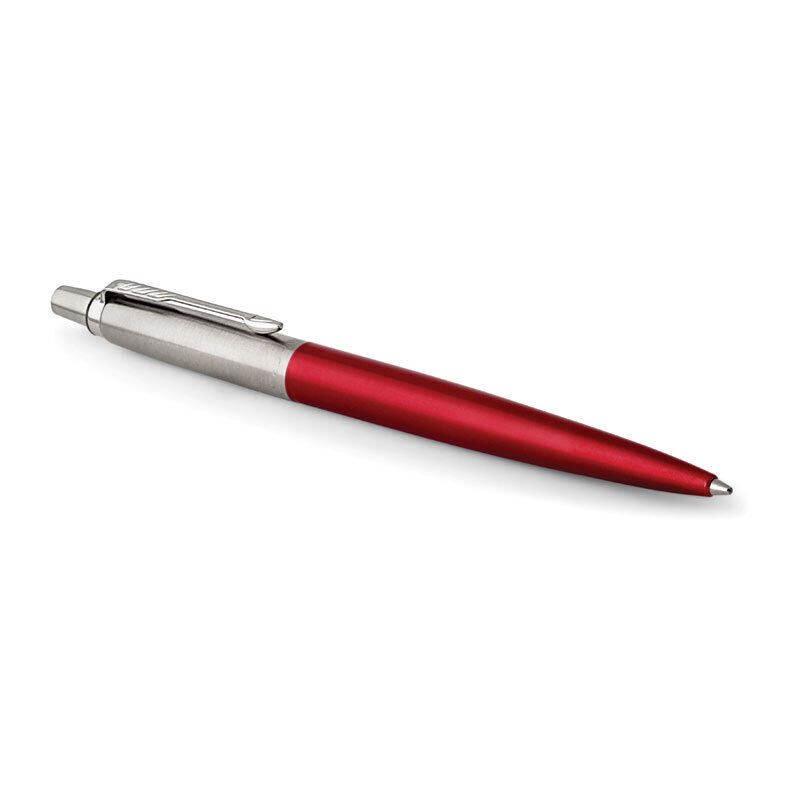 Parker Jotter Ballpoint Pen - Kensington Red, Chrome Trim