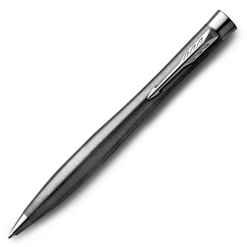 Parker Urban Twist Ballpoint Pen - Metro Metallic, Chrome Trim with Medium Tip, Blue Ink