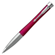 Parker Urban Twist Ballpoint Pen - Vibrant Magenta, Chrome Trim with Medium Tip, Blue Ink