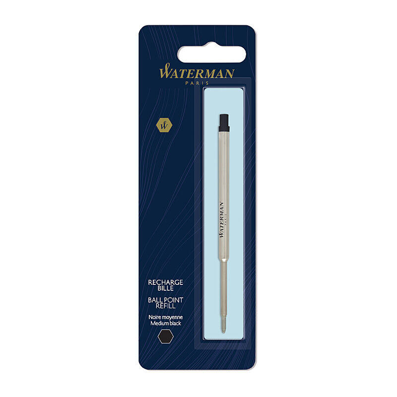 Waterman BP Refill Med Black - Pack of 1
