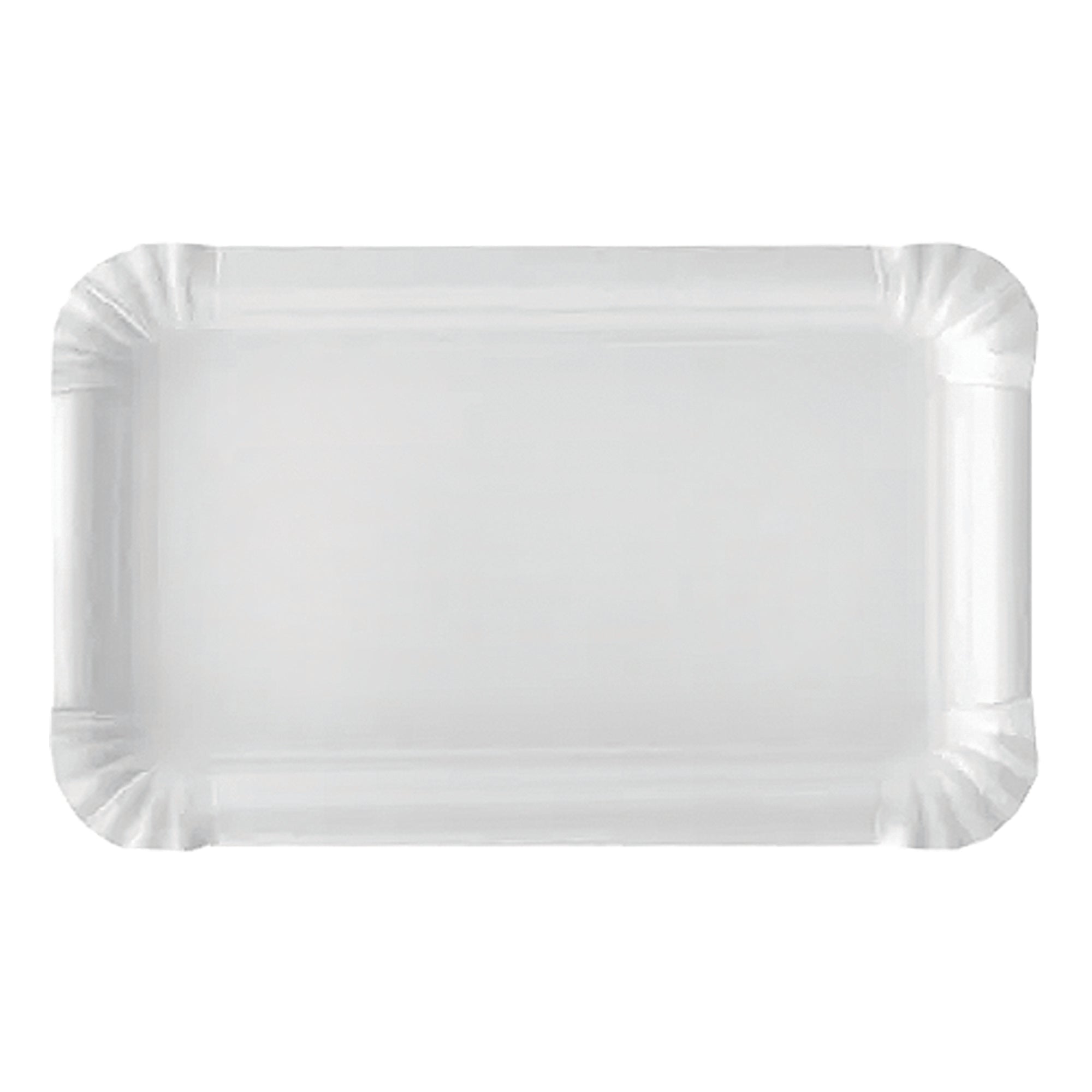 Zart Paper Plates Rectangle White Pack of 50