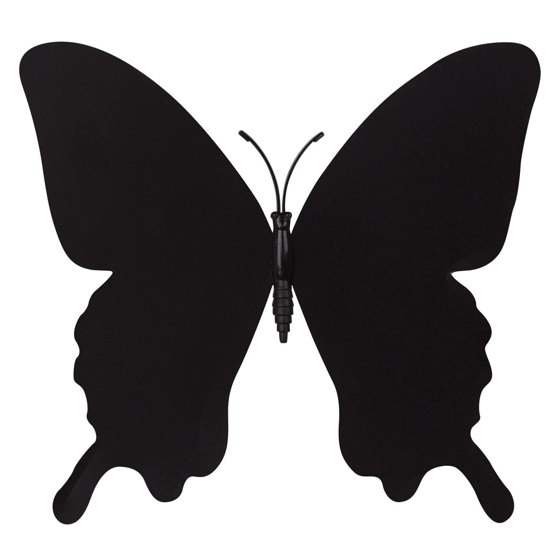 Plastic Butterflies Black & White 12cm - Pack of 20