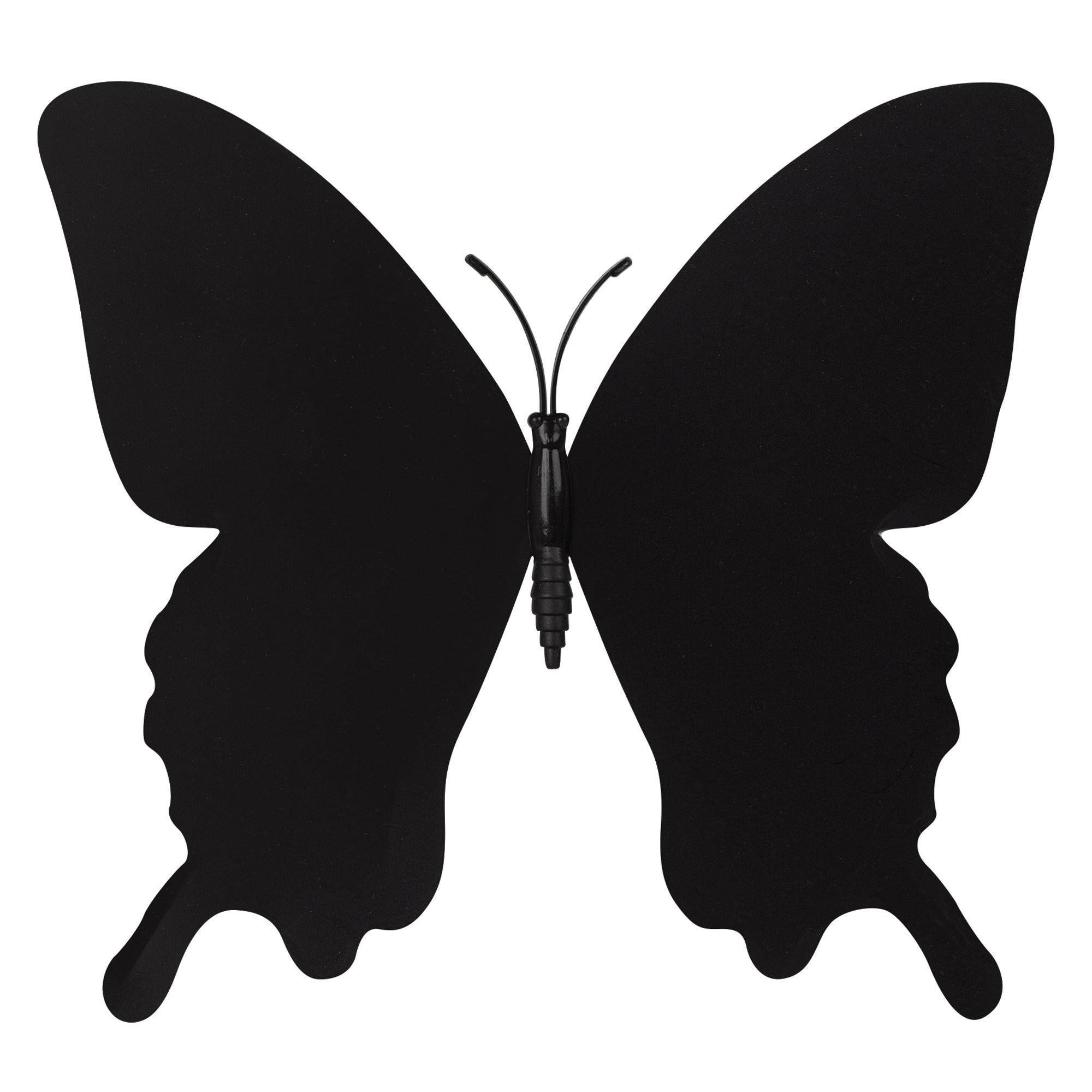 Plastic Butterflies Black & White 12cm - Pack of 20