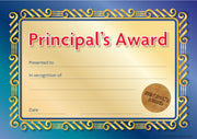 Principal's Formal Seal Award Certificates - Pack of 200