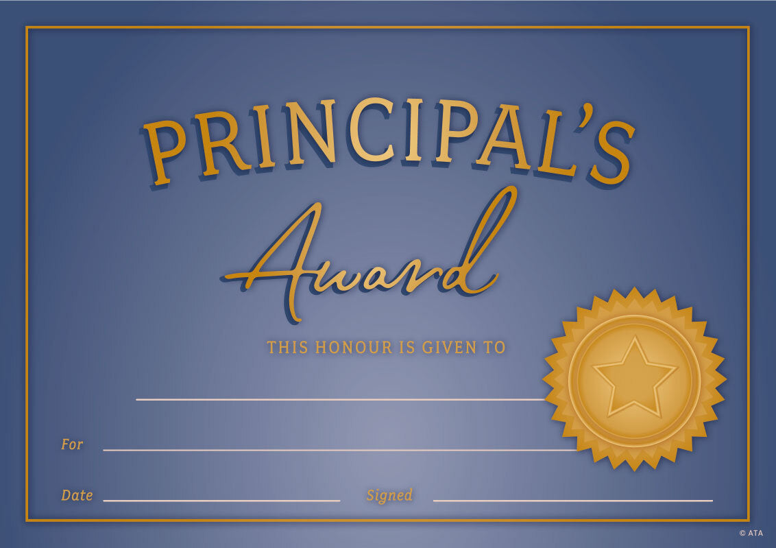 Principal's Honour - Certificates
