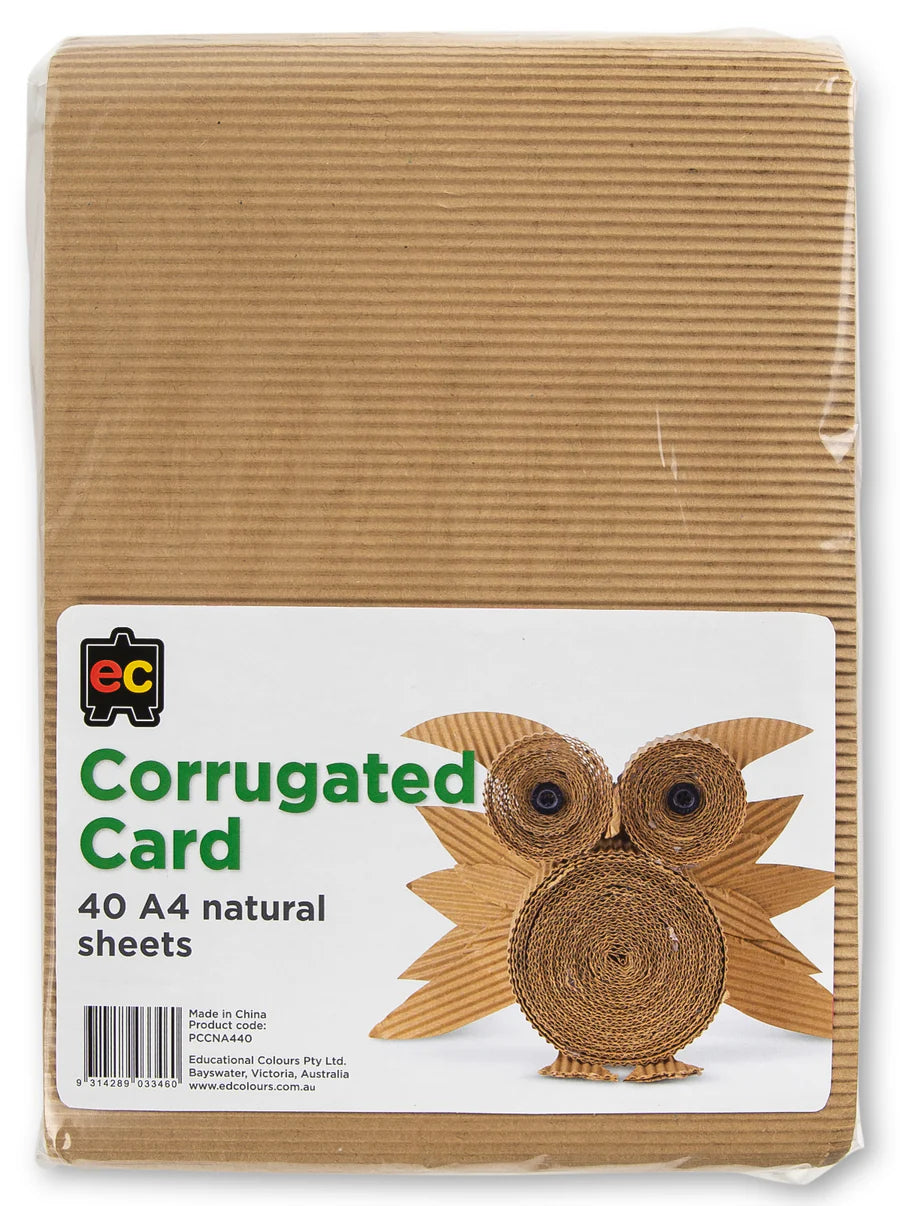 Corrugated Card A4 - Pack of 40