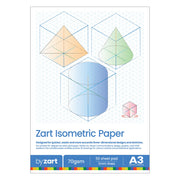 Zart Isometric Grid Paper Pad A3 50 Sheets