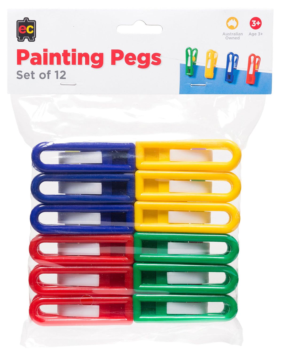 Painting Pegs Pack of 12