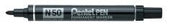 Pentel Marker N50 - Permanent Bullet: Black (Single)