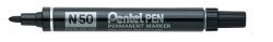Pentel Marker N50 - Permanent Bullet: Black (Single)